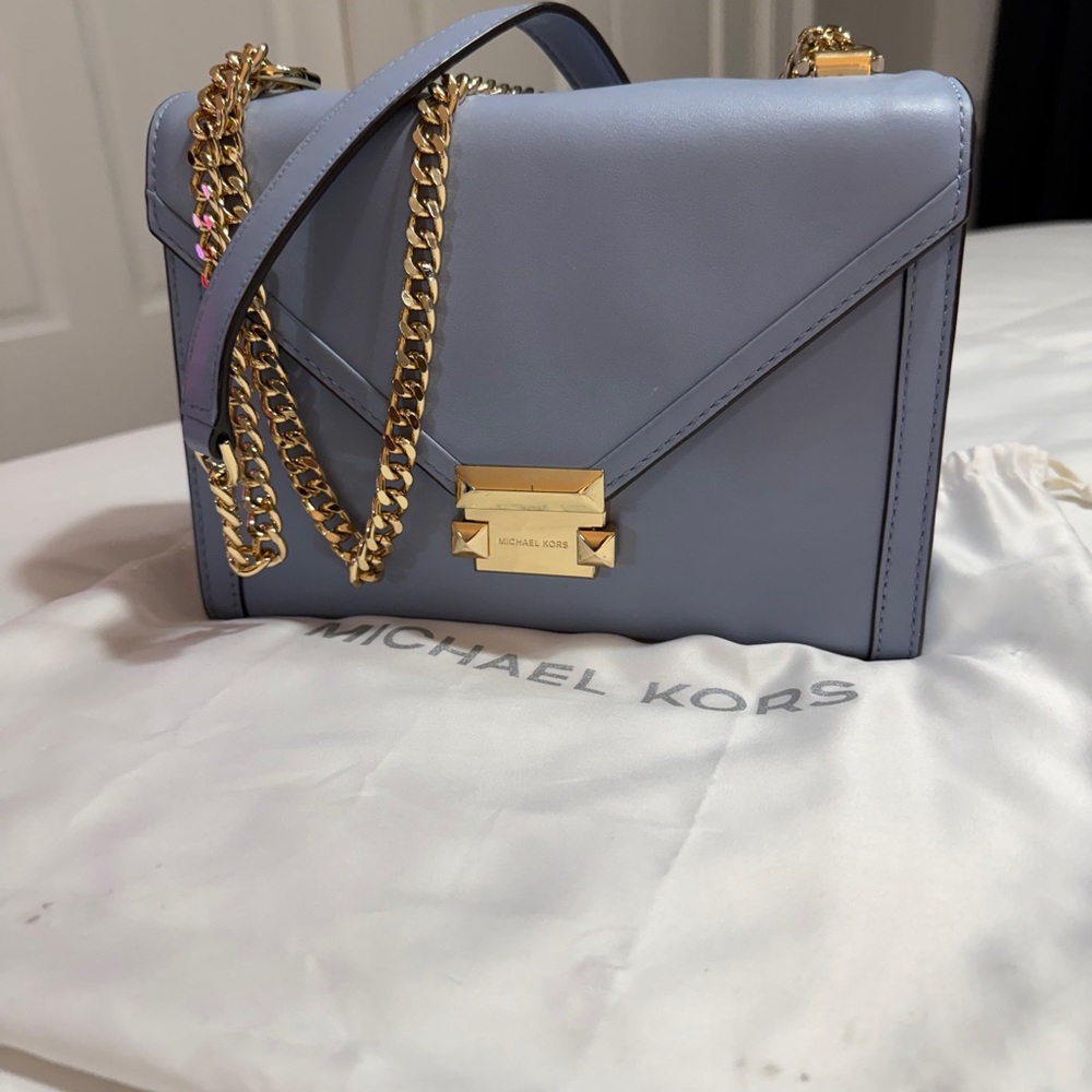 Michael Kors Lavender Crossbody Bag with Gold Accents - Picture 3 of 5